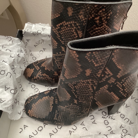 New Leather Snakeskin Boots size 7 - Picture 4 of 5